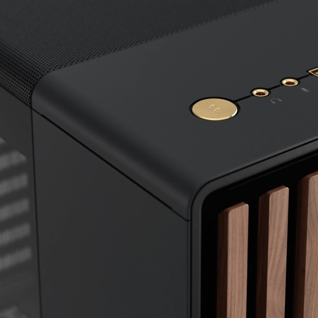 Fractal North Charcoal Black TG Mid Tower