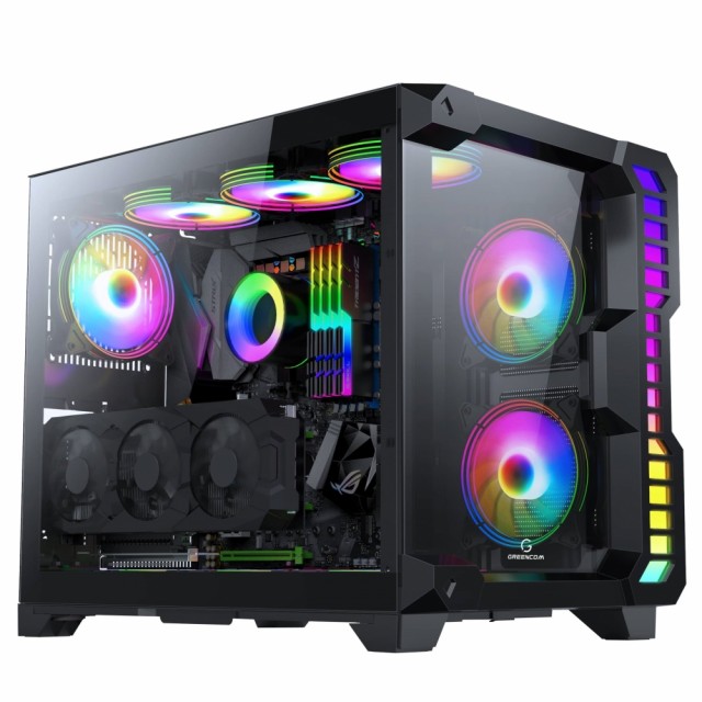 Greencom Fury iZ59V1 Gaming PC - Nvidia GeForce RTX 3070, AMD Ryzen 5, 16GB  DDR4 RAM | High-End Gaming PCer | Maks gaming ytelse.