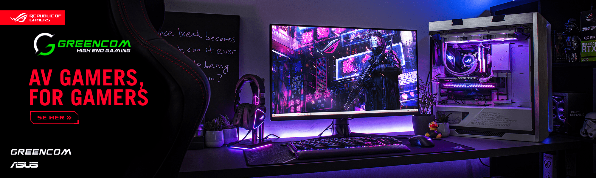 gamingmus og tastatur