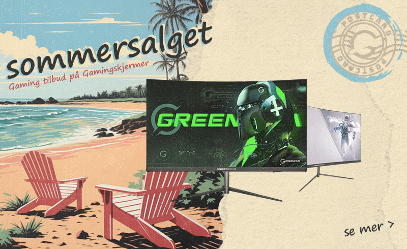 Greencom gamingskjermer